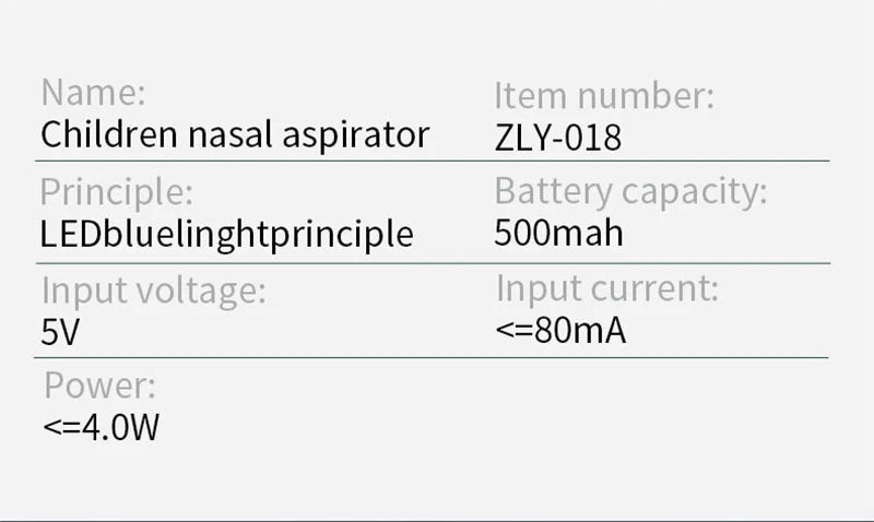 Baby Electric Nasal Aspirator