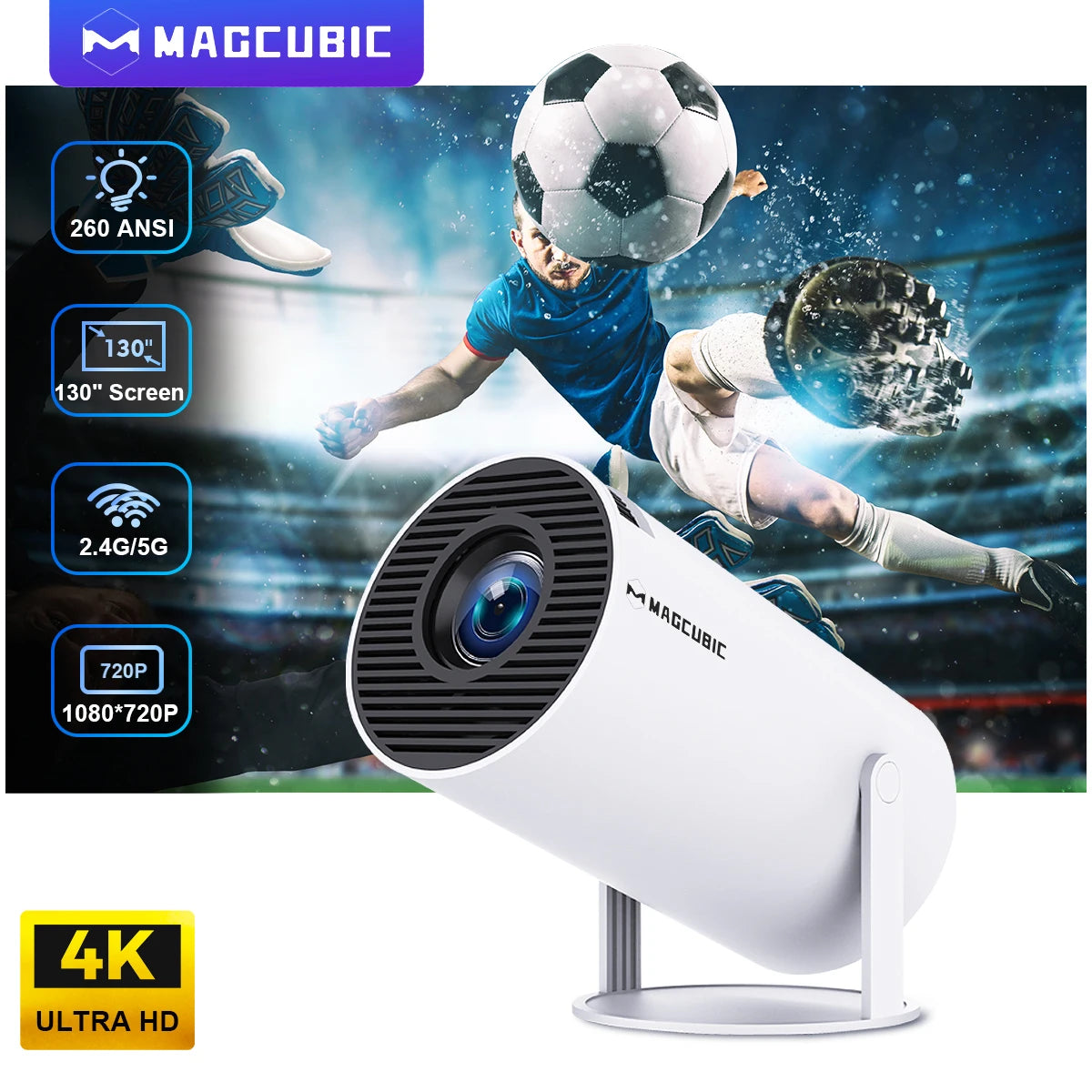 Magic Home Theater Pro Projector [with built-in apps]